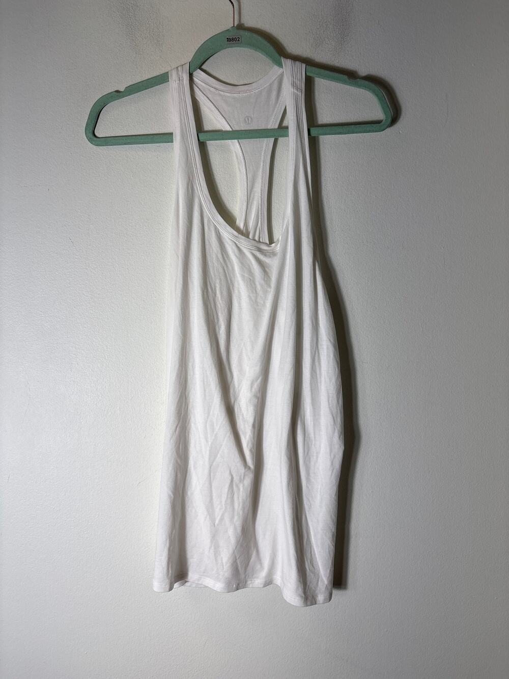 Lululemon White Racerback Sleeveless Tank Sz 8